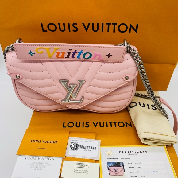 SOLD!!!!Louis Vuitton New Wave Chain Bag Mm S Pin - Picture 15 of 16
